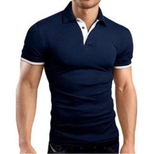 Load image into Gallery viewer, Litthing Casual Mens Polo Shirt 2019 Summer Short Sleeve Turn-down Collar Slim Tops Casual Breathable Solid Color Business Shirt