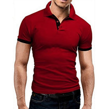 Load image into Gallery viewer, Litthing Casual Mens Polo Shirt 2019 Summer Short Sleeve Turn-down Collar Slim Tops Casual Breathable Solid Color Business Shirt