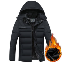 Load image into Gallery viewer, drop shipping Winter Jacket Men -20 Degree Thicken Warm Parkas Hooded Coat Fleece Man&#39;s Jackets Outwear Jaqueta Masculina LBZ31