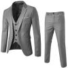 2019 Men’s Suit Slim 3-Piece Suit Blazer Business Wedding Party Jacket Vest & Pants Costume Homme Mariage #17.9