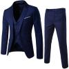 2019 Men’s Suit Slim 3-Piece Suit Blazer Business Wedding Party Jacket Vest & Pants Costume Homme Mariage #17.9