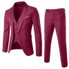 2019 Men’s Suit Slim 3-Piece Suit Blazer Business Wedding Party Jacket Vest & Pants Costume Homme Mariage #17.9